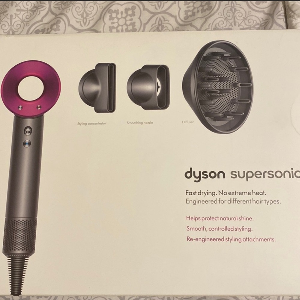 COPY - Dyson Supersonic Hair Dryer in Iron/Fuchsia